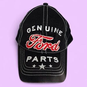 Ford Genuine Parts Black and Red Hat